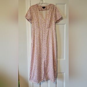 J. Crew Pink Floral Sheath Dress